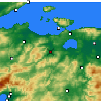Nearby Forecast Locations - Gönen - Mapa