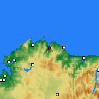 Nearby Forecast Locations - Vivero - Mapa