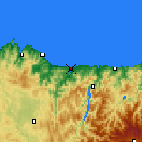 Nearby Forecast Locations - Ribadeo - Mapa
