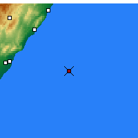Nearby Forecast Locations - Islas Columbretes - Mapa