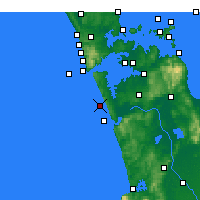 Nearby Forecast Locations - Karioitahi - Mapa