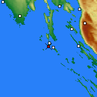 Nearby Forecast Locations - Ćunski - Mapa