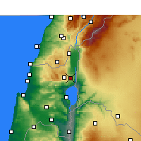 Nearby Forecast Locations - Rosh Piná - Mapa