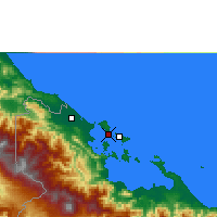 Nearby Forecast Locations - Bocas del Toro - Mapa
