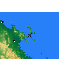 Nearby Forecast Locations - Isla Hamilton - Mapa