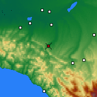 Nearby Forecast Locations - Goryachy Klyuch - Mapa