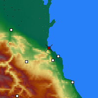 Nearby Forecast Locations - Majachkalá - Mapa