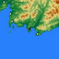 Nearby Forecast Locations - Najodka - Mapa