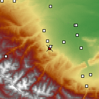 Nearby Forecast Locations - Nálchik - Mapa
