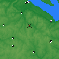 Nearby Forecast Locations - Kamianka - Mapa