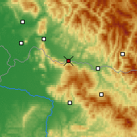 Nearby Forecast Locations - Tiachiv - Mapa
