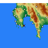 Nearby Forecast Locations - Koroni - Mapa