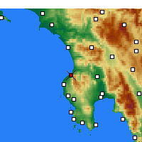 Nearby Forecast Locations - Ciparisia - Mapa