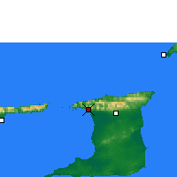 Nearby Forecast Locations - Puerto España - Mapa