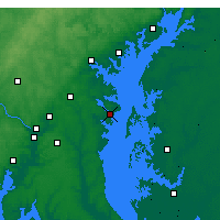 Nearby Forecast Locations - Annapolis - Mapa