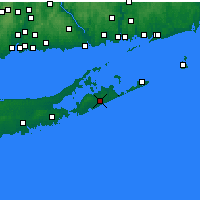 Nearby Forecast Locations - East Hampton - Mapa