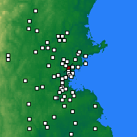 Nearby Forecast Locations - Melrose - Mapa