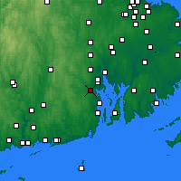 Nearby Forecast Locations - West Warwick - Mapa