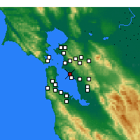 Nearby Forecast Locations - Alameda - Mapa