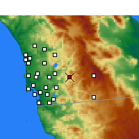 Nearby Forecast Locations - Alpine - Mapa