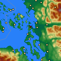 Nearby Forecast Locations - Anacortes - Mapa