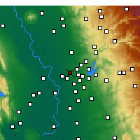 Nearby Forecast Locations - Antelope - Mapa