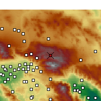 Nearby Forecast Locations - Big Bear Lake - Mapa