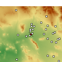Nearby Forecast Locations - Goodyear - Mapa