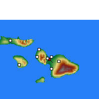 Nearby Forecast Locations - Kahului - Mapa