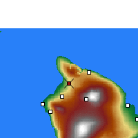 Nearby Forecast Locations - Waimea - Mapa