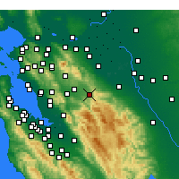 Nearby Forecast Locations - Livermore - Mapa
