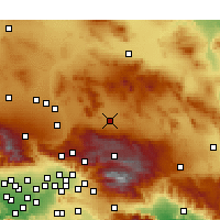 Nearby Forecast Locations - Lucerne Valley - Mapa