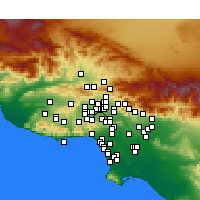 Nearby Forecast Locations - North Hills - Mapa