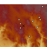 Nearby Forecast Locations - Prescott Valley - Mapa