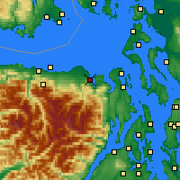Nearby Forecast Locations - Sequim - Mapa