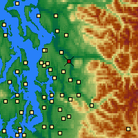 Nearby Forecast Locations - Snohomish - Mapa