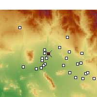 Nearby Forecast Locations - Sun City - Mapa