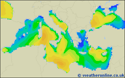 Islas Baleares - Altura de las olas - sáb, 07/03, 13:00 h CET