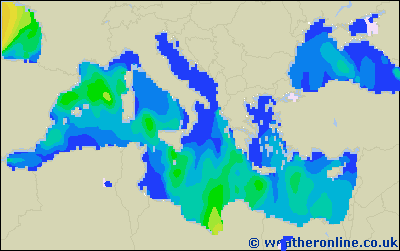 Islas Baleares - Altura de las olas - mar, 06/10, 02:00 h CEST