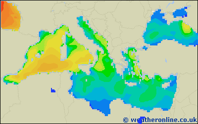 Islas Baleares - Altura de las olas - sáb, 13/02, 07:00 h CET