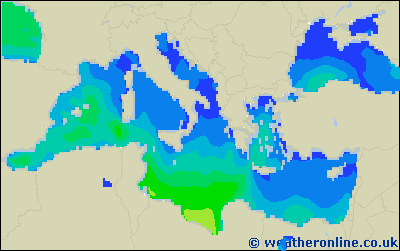 Islas Baleares - Altura de las olas - mar, 30/05, 02:00 h CEST