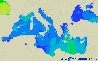 Islas Baleares - Altura de las olas - lun, 24/07, 02:00 h CEST