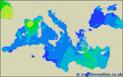 Islas Baleares - Altura de las olas - lun, 24/07, 08:00 h CEST