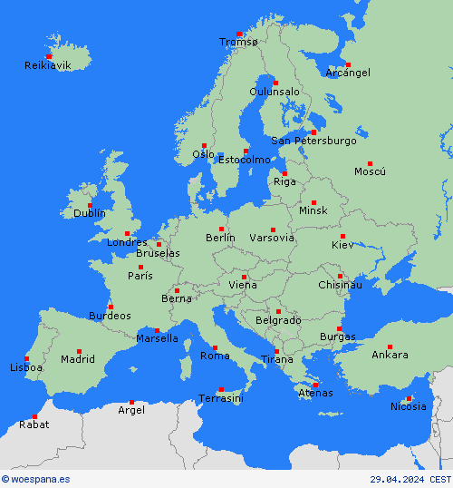   Europa Mapas de pronósticos