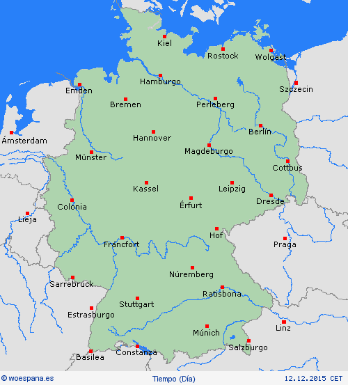 visión general Alemania Europa Mapas de pronósticos