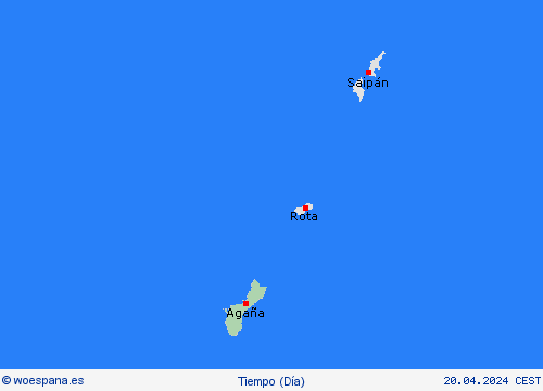 visión general Guam Oceanía Mapas de pronósticos