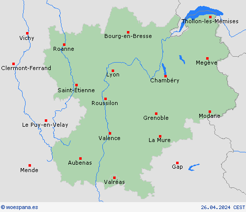 Mapa de pronóstico meteorologico