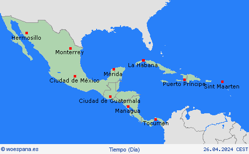 visión general  Centroamérica Mapas de pronósticos