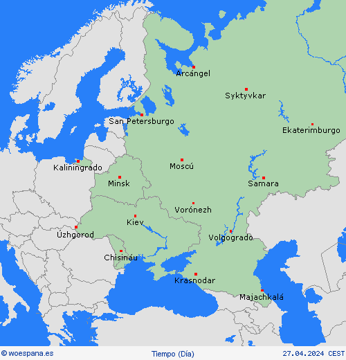 visión general  Europa Mapas de pronósticos