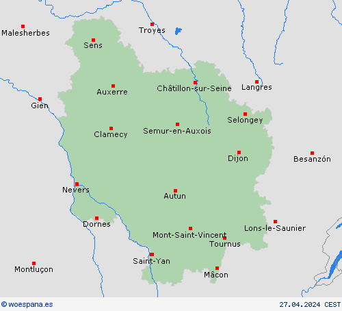 Mapa de pronóstico meteorologico